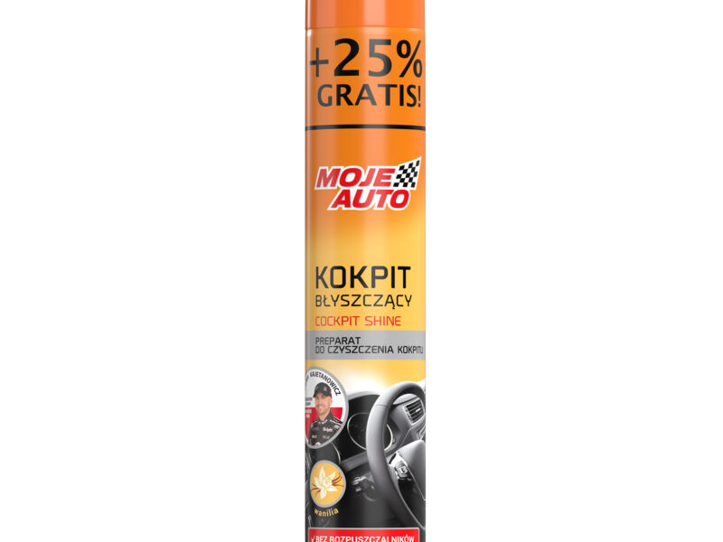 MOJE AUTO - Kokpit Błyszczący - Waniliowy 600ml (750ml Promo)