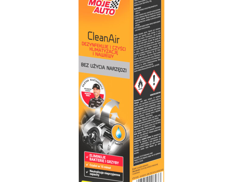 MOJE AUTO - CleanAir - Czyszczenie Klimatyzacji i Nawiewów - Świeży 150ml - BIOBÓJCZY