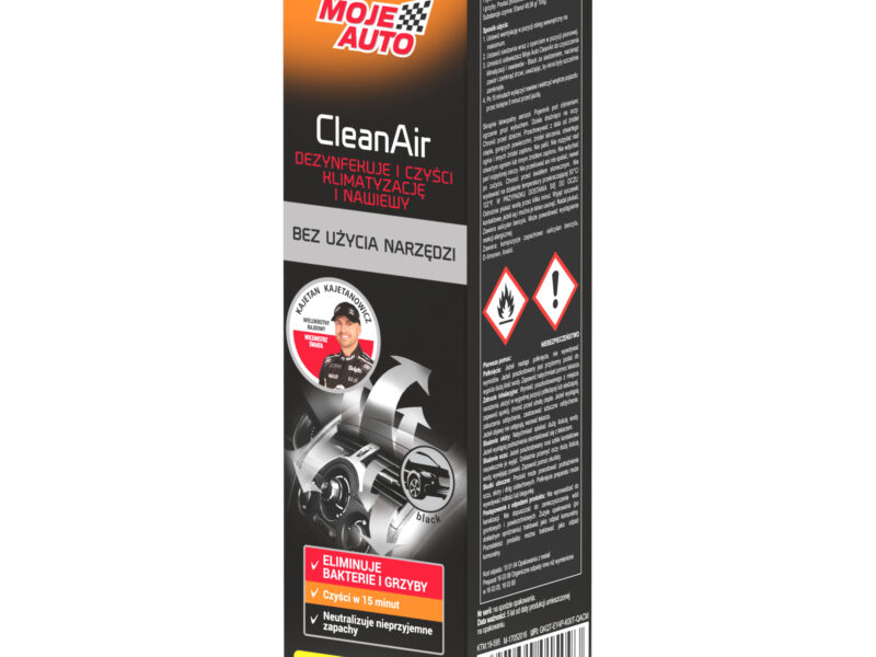 MOJE AUTO - CleanAir - Czyszczenie Klimatyzacji i Nawiewów - Black 150ml - BIOBÓJCZY