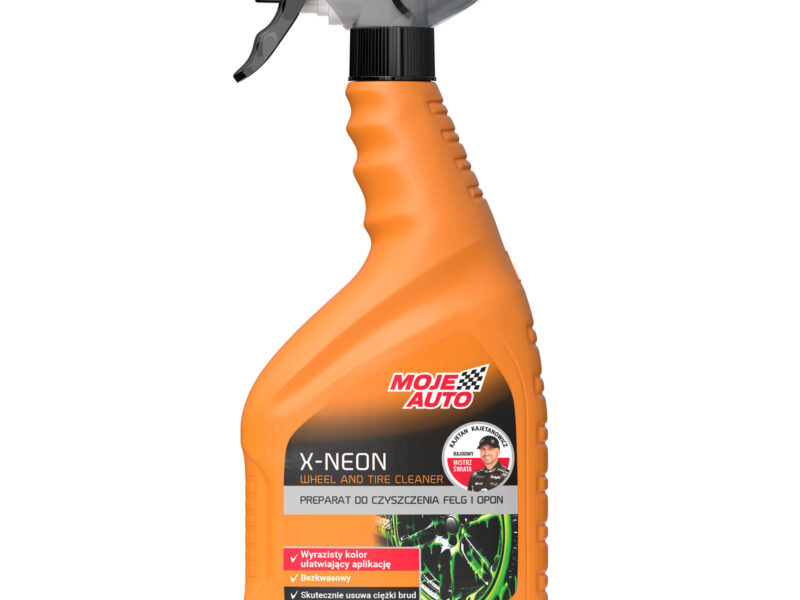 MOJE AUTO - Płyn do czyszczenia felg i opon X-NEON 750ml - Atomizer - zasadowy