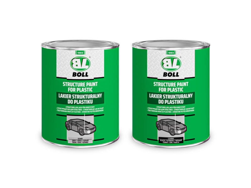 BOLL lakier strukturalny do plastiku czarny 1000ml