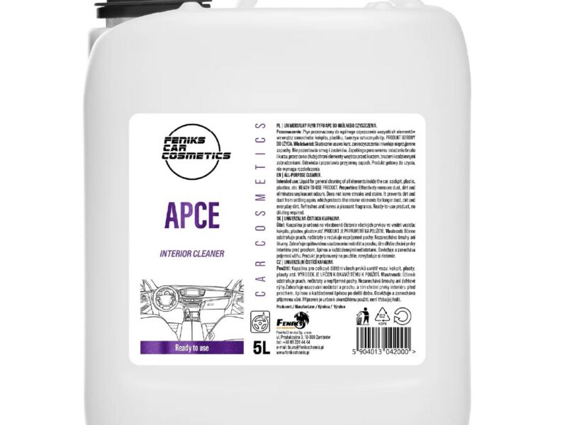 FENIKS Car Cosmetics-APC-E – Wielozadaniowy środek czyszczący do wnętrza 5L