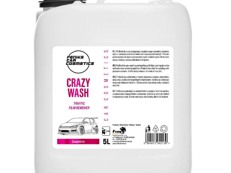 FENIKS Car Cosmetics -Crazy Wash – Szampon do silnych zabrudzeń 5L (koncentrat)