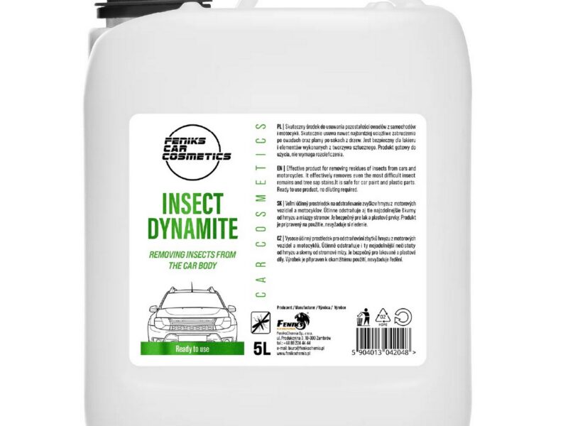 FENIKS Car Cosmetics - Insect Dynamite – Bardzo skuteczny środek do usuwania owadów 5L