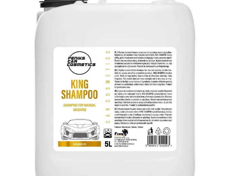 FENIKS Car Cosmetics -King Shampoo – Szampon do mycia ręcznego 5L (Koncentrat)