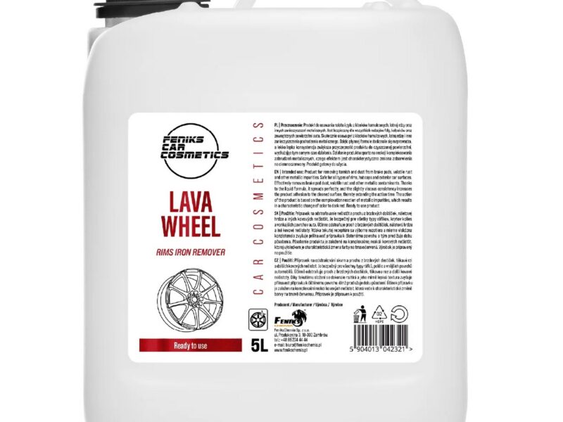FENIKS Car Cosmetics - Lava Wheel – Środek do czyszczenia felg z nalotu klocków hamulcowych 5L