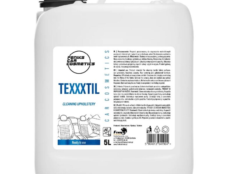 FENIKS Car Cosmetics – Texxxtil – Preparat do czyszczenia tapicerki 5L