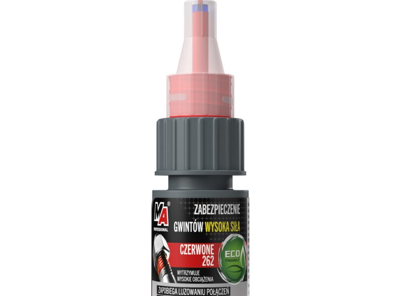MA PROFESSIONAL ŚRODEK DO ZABEZPIECZANIA GWINTÓW CZERWONY TRWAŁY 10ML LUZ