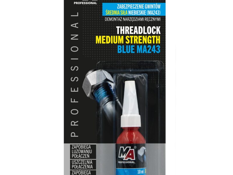 MA PROFESSIONAL ŚRODEK DO ZABEZPIECZANIA GWINTÓW NIEBIESKI ŚREDNI 10ML BLISTER