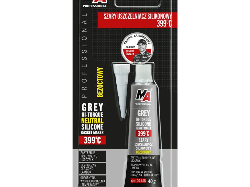 MA PROFESSIONAL USZCZELNIACZ SILIKONOWY SZARY 399°C 32G