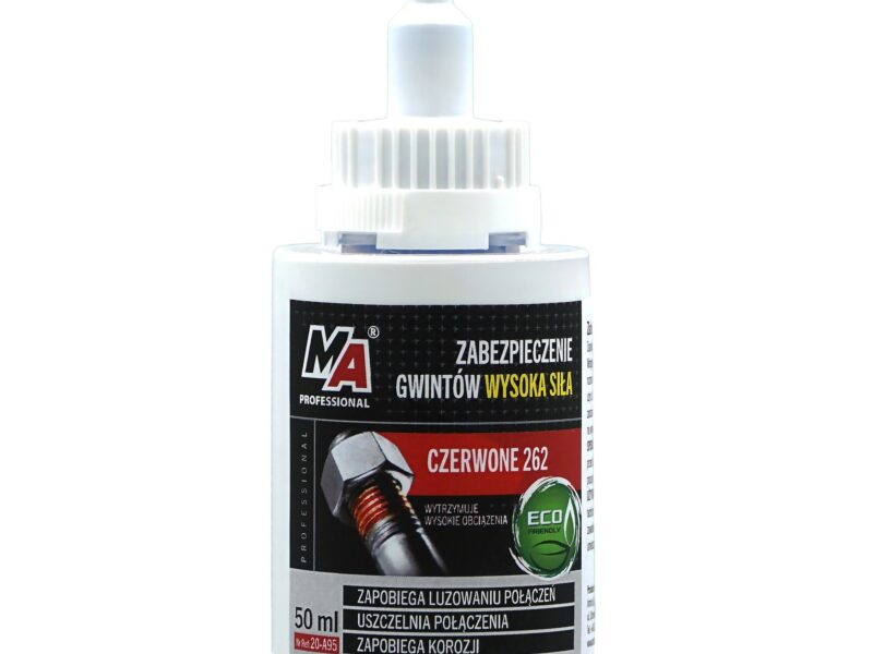 MA PROFESSIONAL ŚRODEK DO ZABEZPIECZANIA GWINTÓW CZERWONY TRWAŁY 50ML