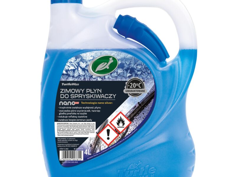 TURTLE WAX- ZIMOWY PŁYN DO SPRYSKIWACZY 4l -20C Etanol