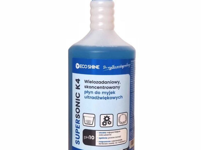 ECO SHINE SUPERSONIC K4 - Skoncentrowany płyn do myjek ultradźwiękowych 1L