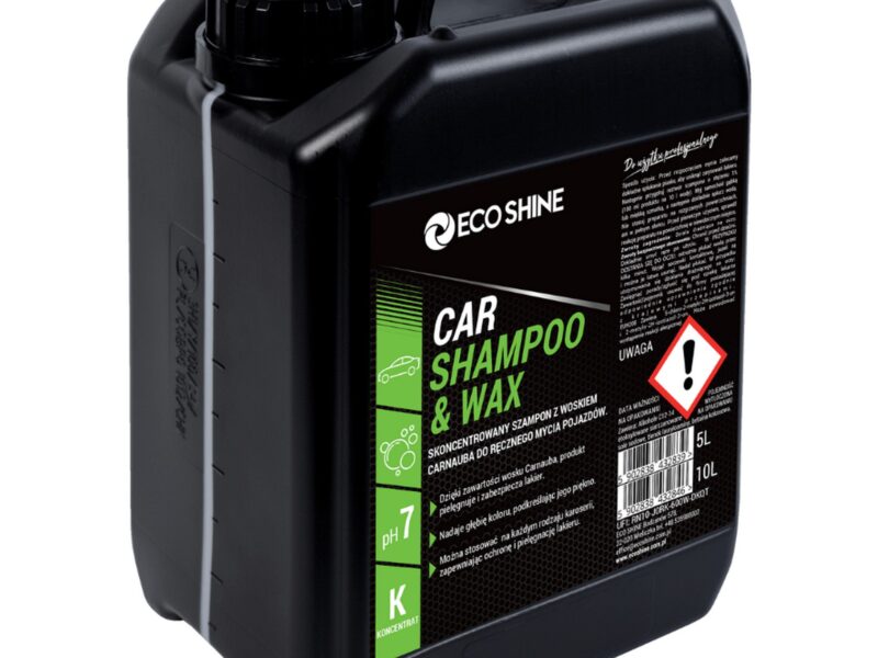 ECO SHINE CAR SHAMPOO & WAX-Skoncentrowany szampon z woskiem Carnauba 5L