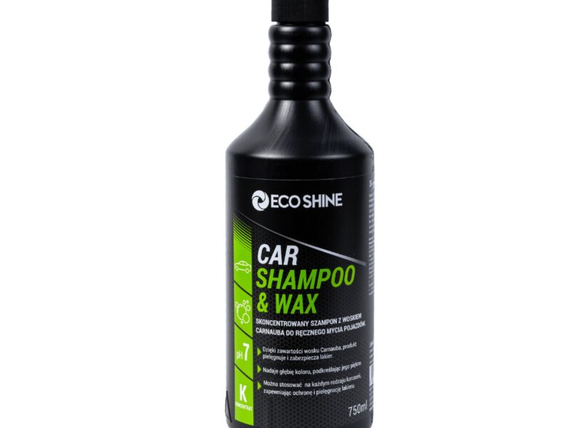 ECO SHINE CAR SHAMPOO & WAX -Skoncentrowany szampon z woskiem Carnauba 0,75L