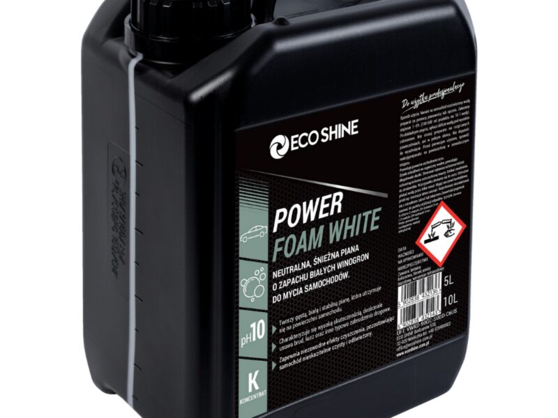 ECO SHINE POWER FOAM WHITE - Neutralna, śnieżna piana 5 L