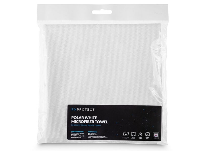 FXPROTECT Polar White – koreańska mikrofibra 40x40cm