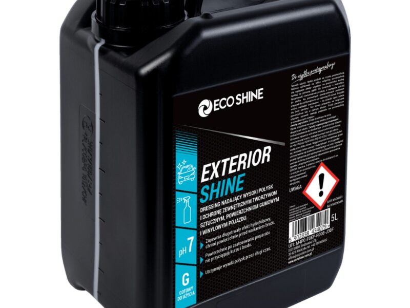 ECO SHINE EXTERIOR SHINE Dressing do tworzyw sztucznych i gumowych 5L
