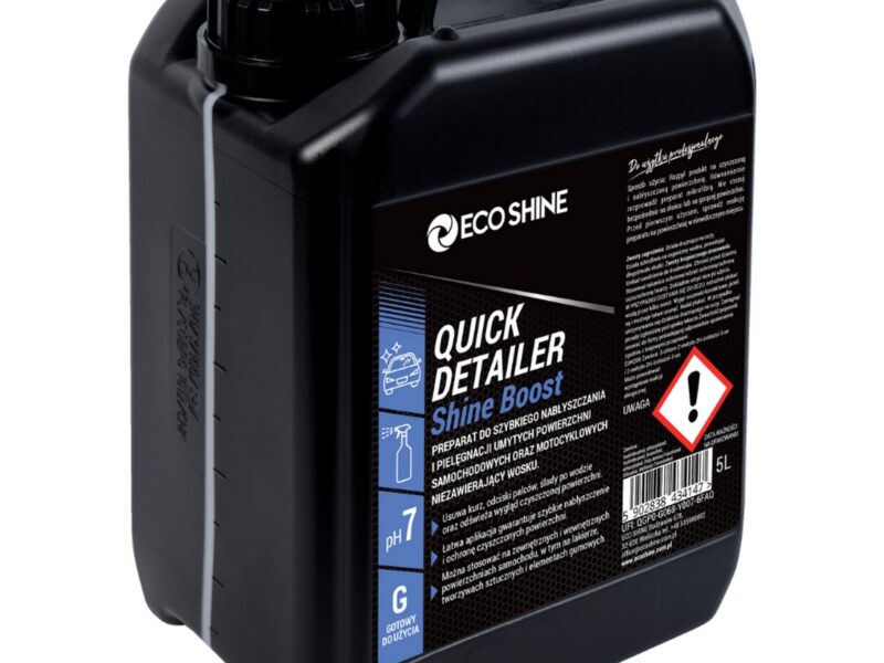 ECO SHINE QUICK DETAILER SHINE BOOST - Preparat do szybkiego nabłyszczania i pielęgnacji powierzchni 5L
